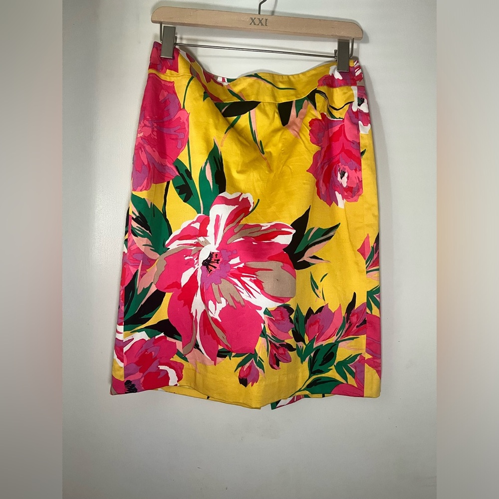 Ann Taylor floral pencil skirt